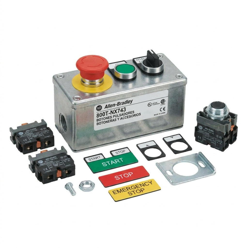 ALLEN-BRADLEY 800T-NX743 BOTONES PULSADORES BOTONERAS Y ACCESORIOS