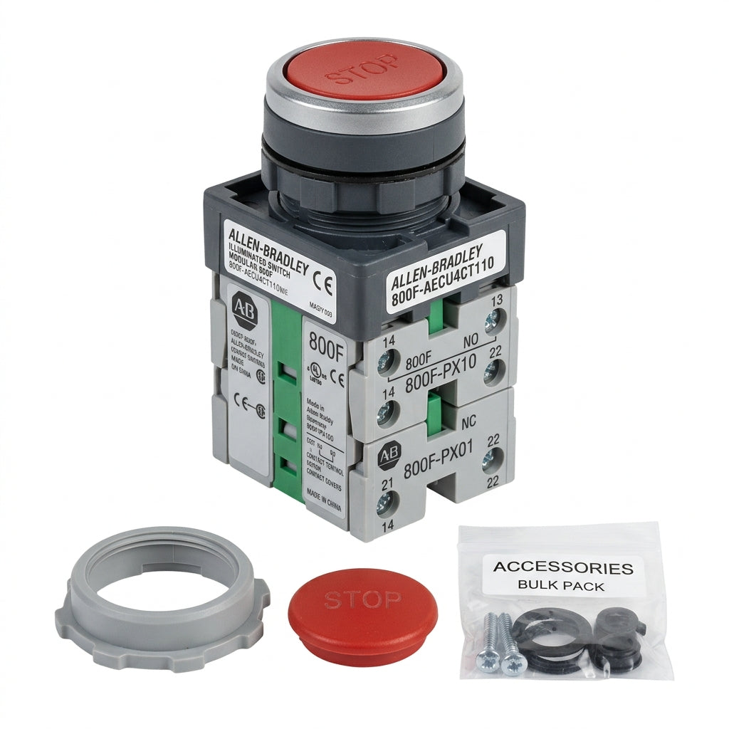 ALLEN-BRADLEY 800F-AECU4CT110 BOTONES PULSADORES BOTONERAS Y ACCESORIOS