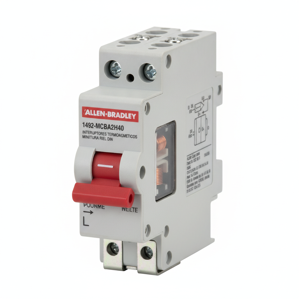 ALLEN-BRADLEY 1492-MCBA2H4O INTERRUPTORES TERMOMAGNETICOS MINIATURA RIEL DIN