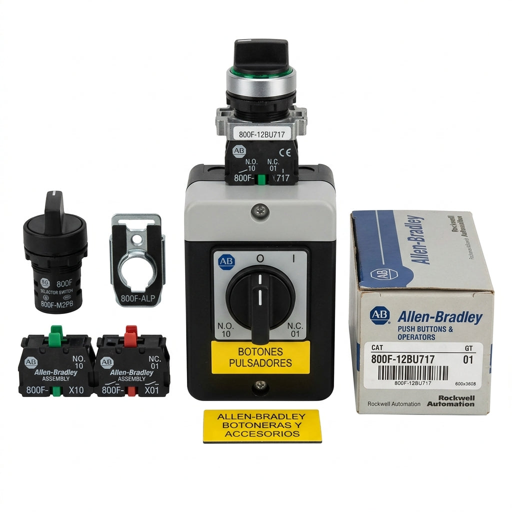 ALLEN-BRADLEY 800F-12BU717 BOTONES PULSADORES BOTONERAS Y ACCESORIOS