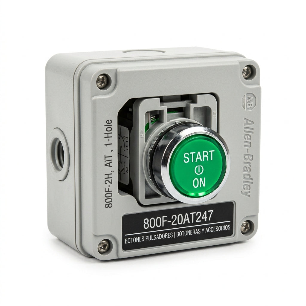 ALLEN-BRADLEY 800F-20AT247 BOTONES PULSADORES BOTONERAS Y ACCESORIOS