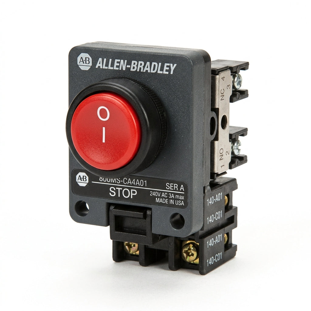 ALLEN-BRADLEY 800MS-CA4A01 BOTONES PULSADORES BOTONERAS Y ACCESORIOS