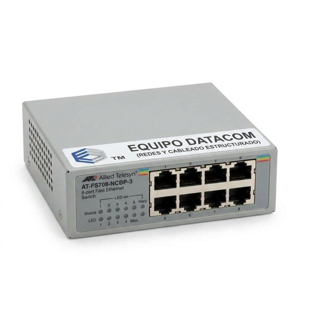 ALLIED-TELESYN AT-FS708-NCBP-3 EQUIPO DATACOM (REDES Y CABLEADO ESTRUCTURADO)