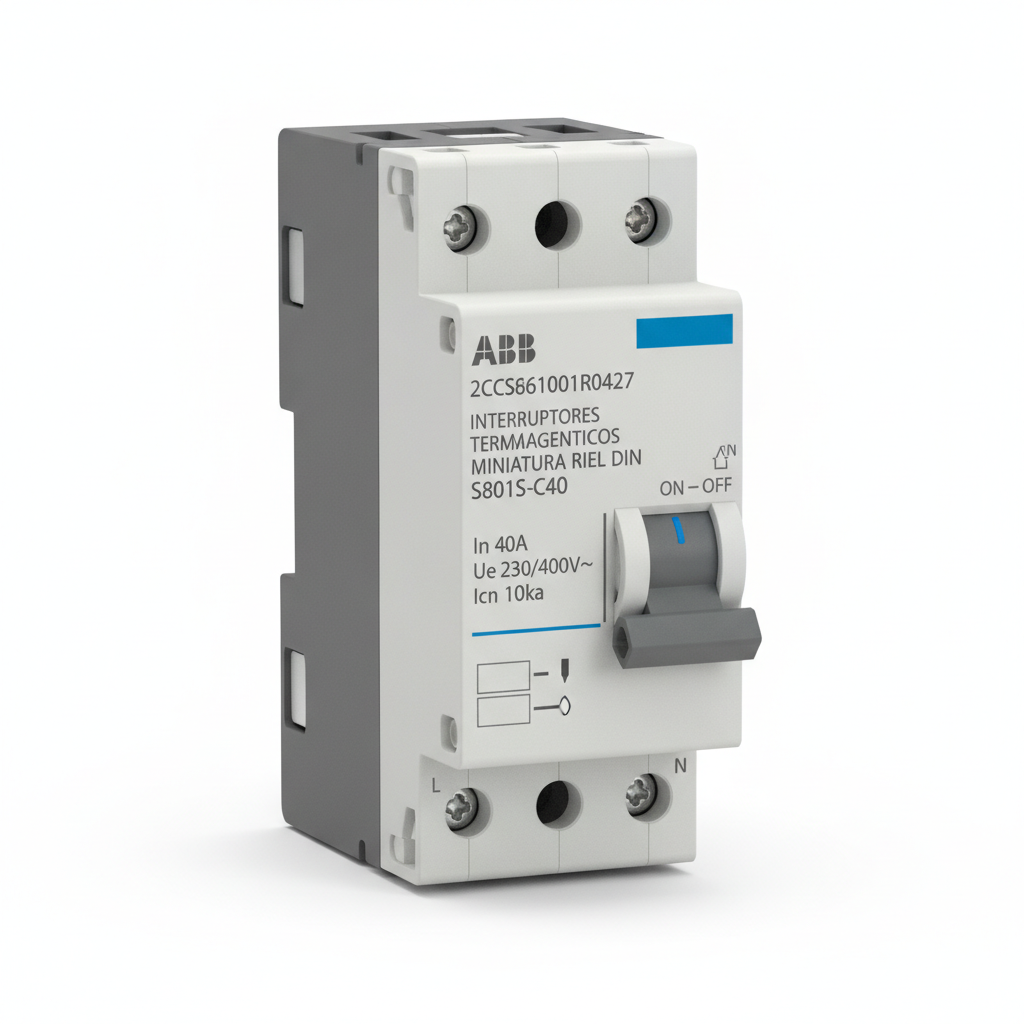 ABB 2CCS861001R0427 INTERRUPTORES TERMOMAGNETICOS MINIATURA RIEL DIN