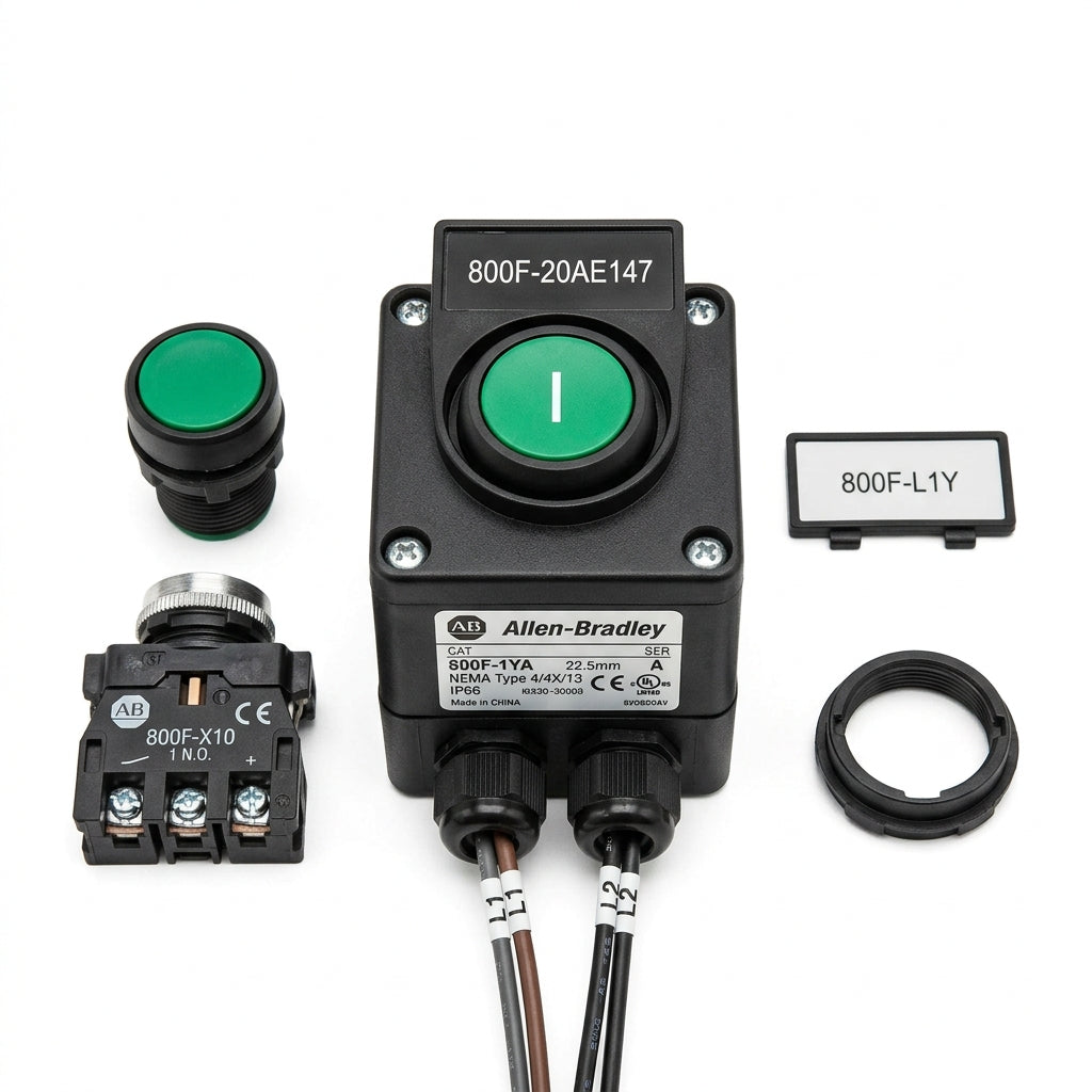 ALLEN-BRADLEY 800F-20AE147 BOTONES PULSADORES BOTONERAS Y ACCESORIOS