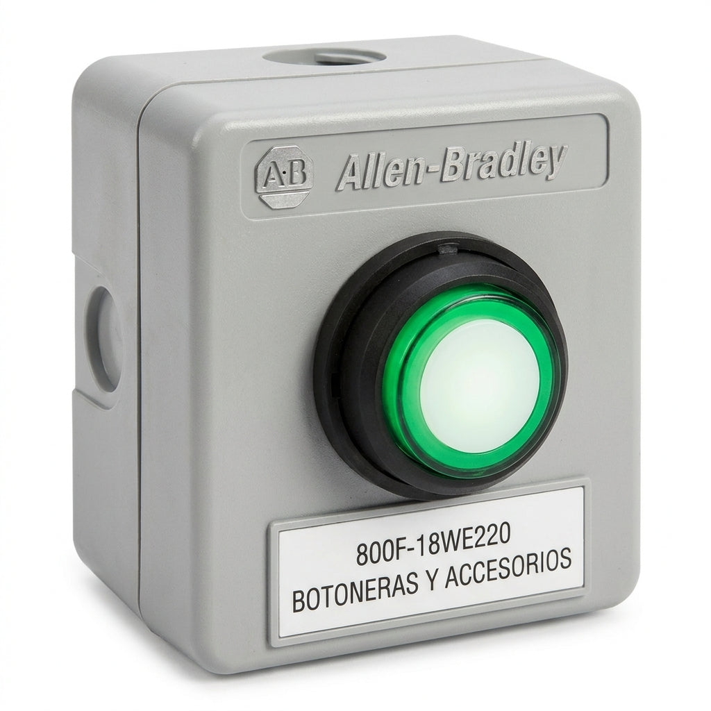 ALLEN-BRADLEY 800F-18WE220 BOTONES PULSADORES BOTONERAS Y ACCESORIOS