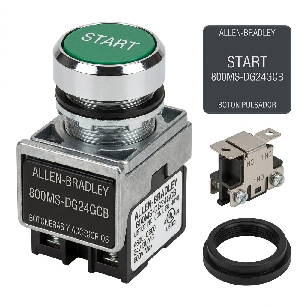 ALLEN-BRADLEY 800MS-DG24GCB BOTONES PULSADORES BOTONERAS Y ACCESORIOS