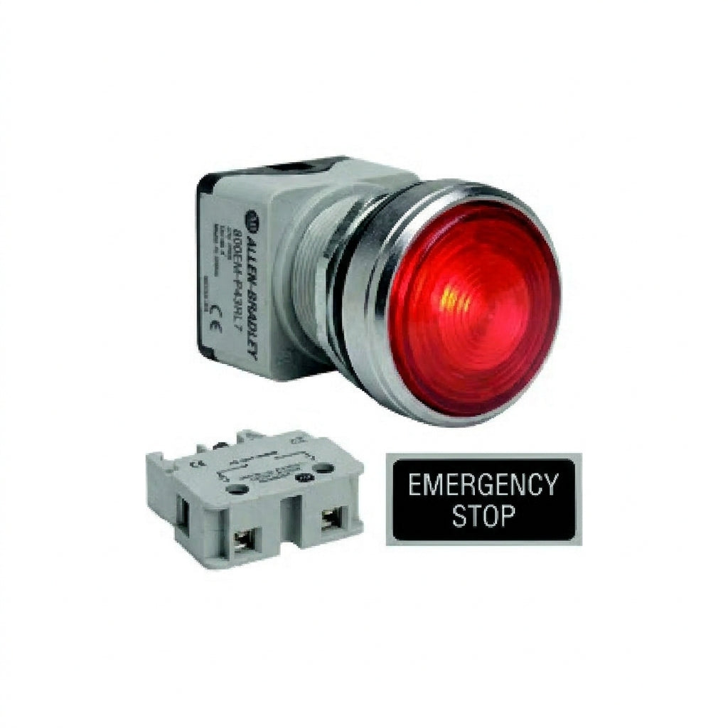 ALLEN-BRADLEY 800EM-P43RL7 BOTONES PULSADORES BOTONERAS Y ACCESORIOS