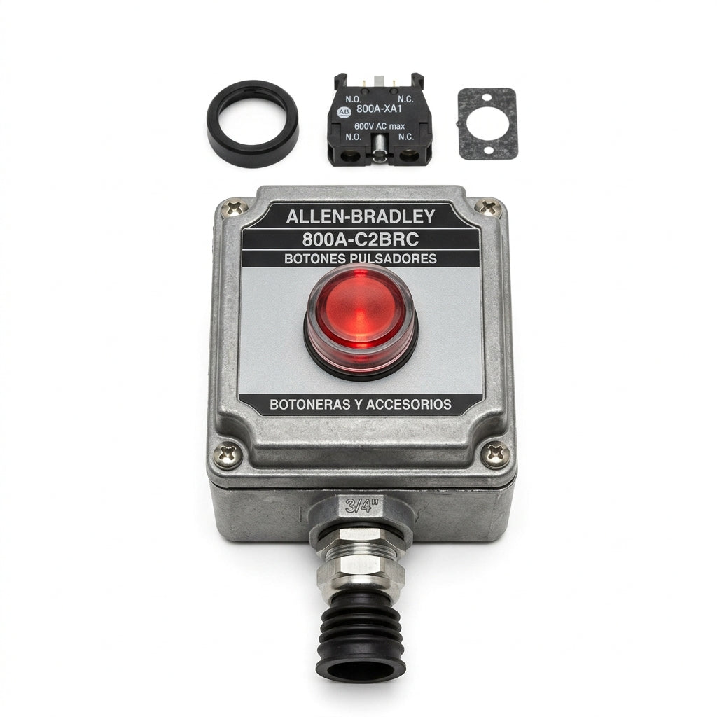 ALLEN-BRADLEY 800A-C2BRC BOTONES PULSADORES BOTONERAS Y ACCESORIOS
