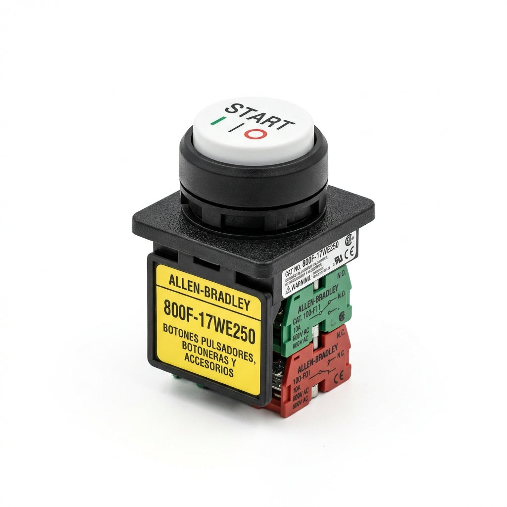 ALLEN-BRADLEY 800F-17WE250 BOTONES PULSADORES BOTONERAS Y ACCESORIOS