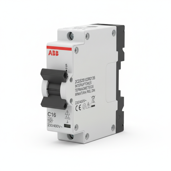 ABB 2CDS251103R0135 INTERRUPTORES TERMOMAGNETICOS MINIATURA RIEL DIN