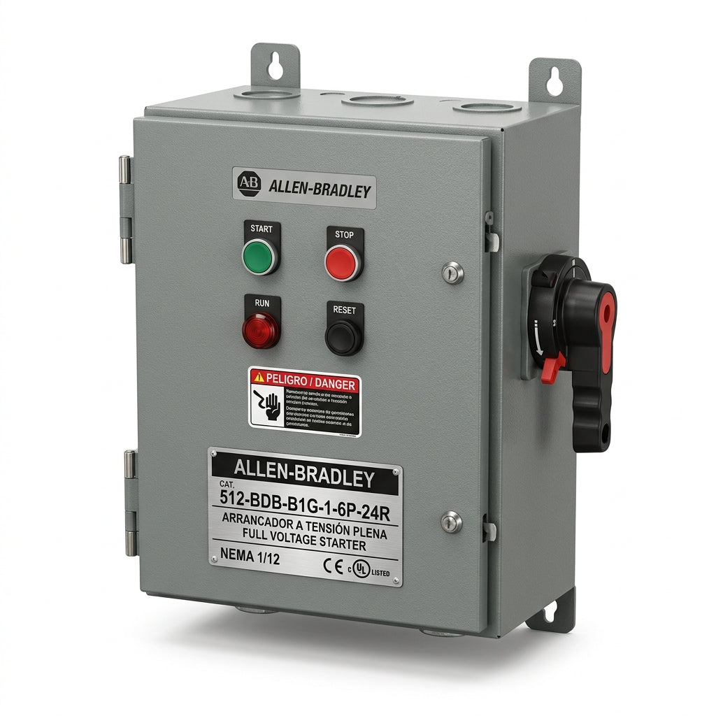 ALLEN-BRADLEY 512-BDB-B1G-1-6P-24R ARRANCADORES A TENSION PLENA