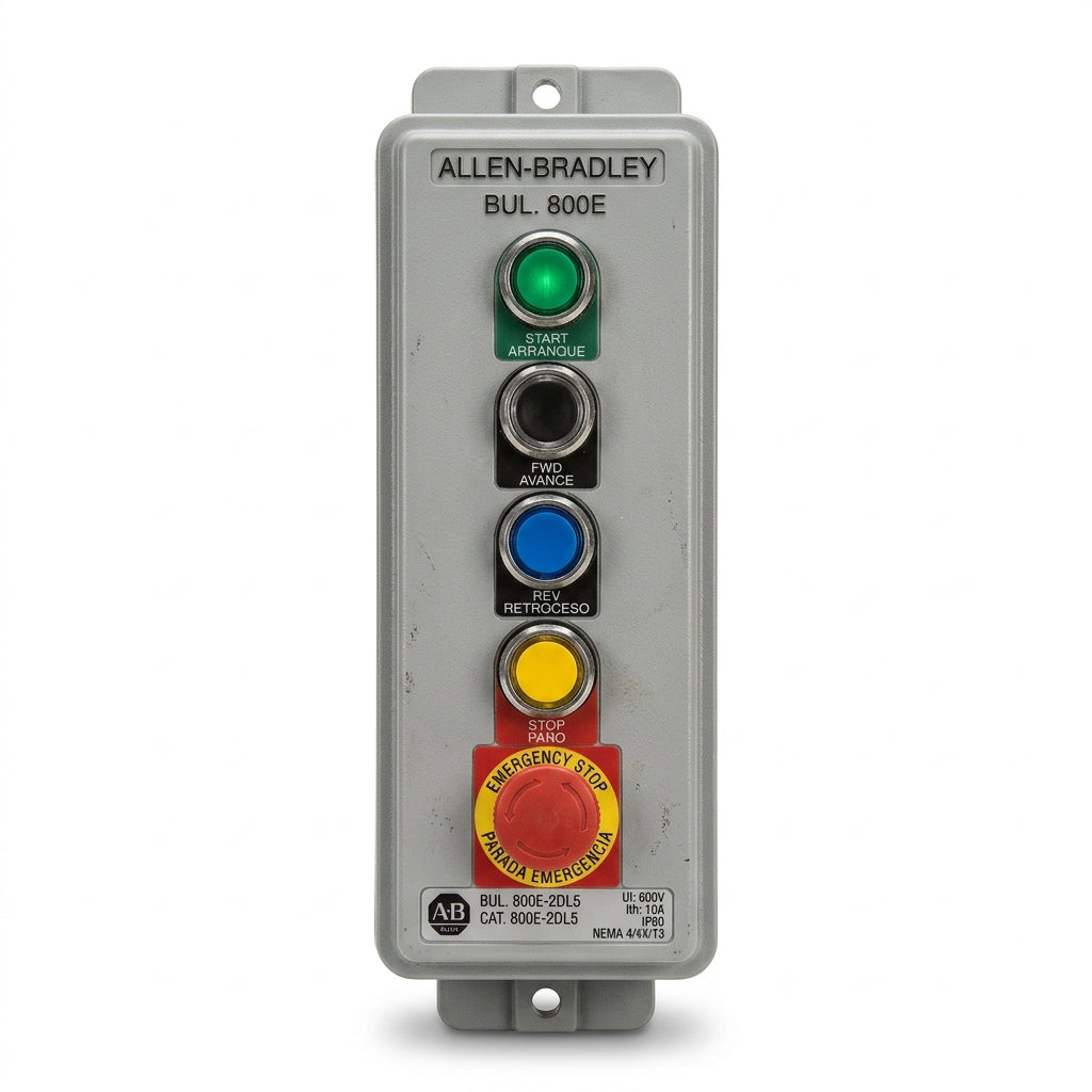 ALLEN-BRADLEY 800E-2DL5 BOTONES PULSADORES BOTONERAS