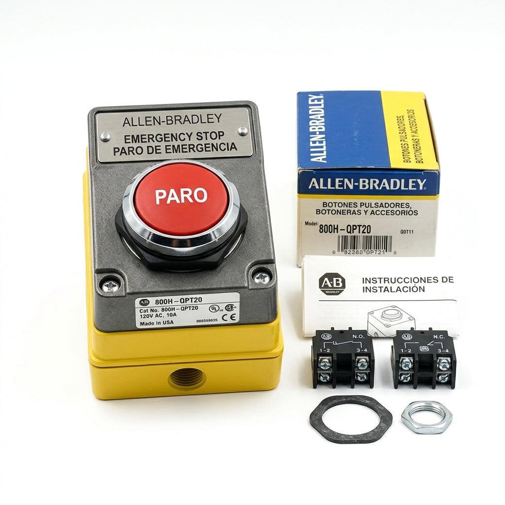 ALLEN-BRADLEY 800H-QPT20 BOTONES PULSADORES BOTONERAS Y ACCESORIOS
