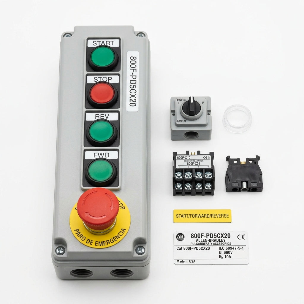 ALLEN-BRADLEY 800F-PD5CX20 BOTONES PULSADORES BOTONERAS Y ACCESORIOS