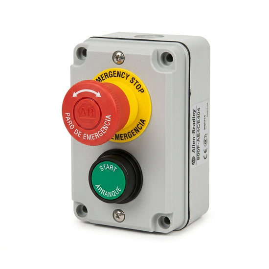 ALLEN-BRADLEY 800FP-E9 + 800F-AE4CE404 BOTONES PULSADORES BOTONERAS