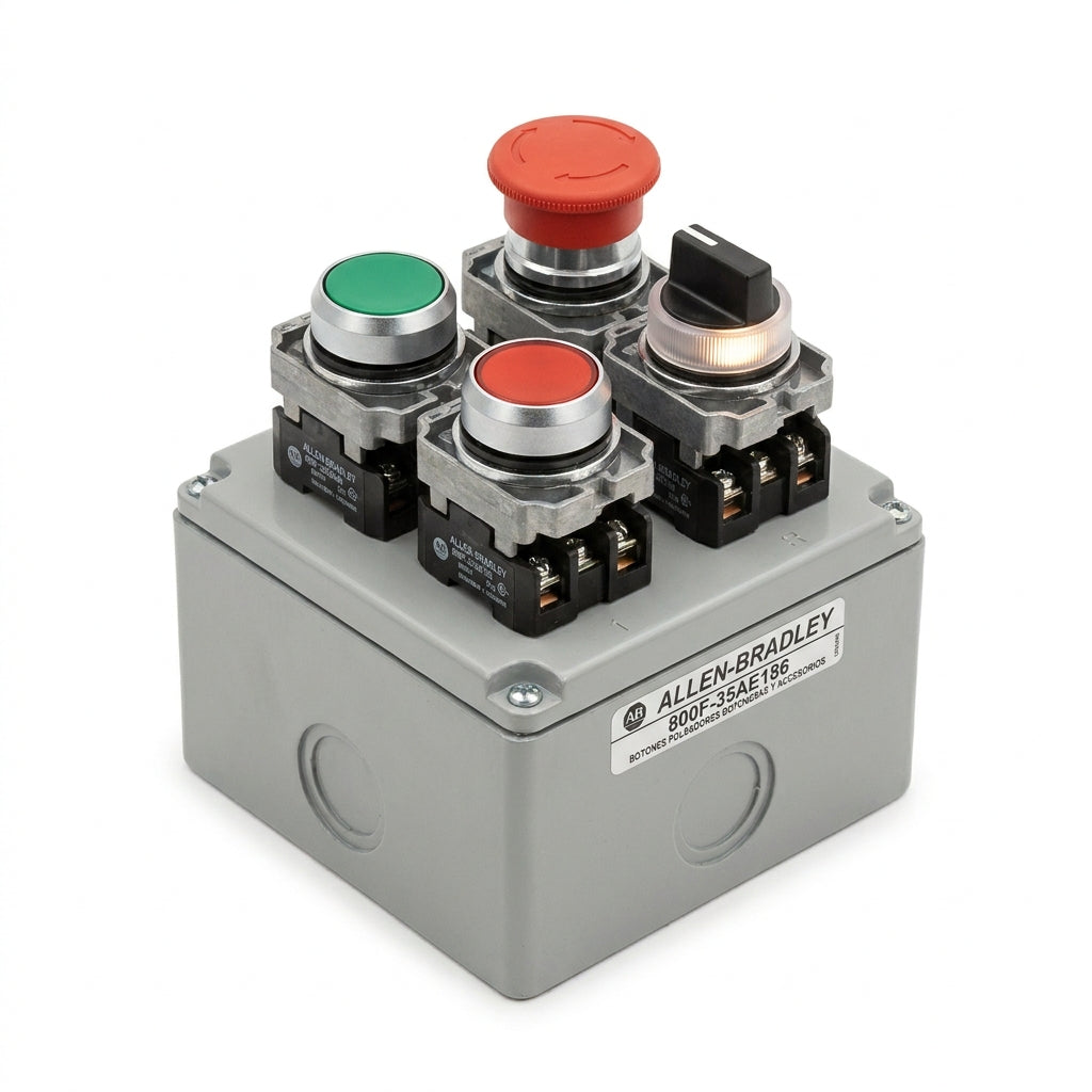 ALLEN-BRADLEY 800F-35AE186 BOTONES PULSADORES BOTONERAS Y ACCESORIOS