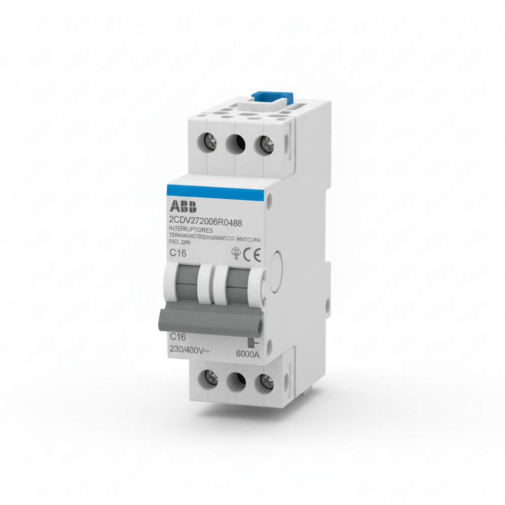 ABB 2CDV272006R0488 INTERRUPTORES TERMOMAGNETICOS MINIATURA RIEL DIN