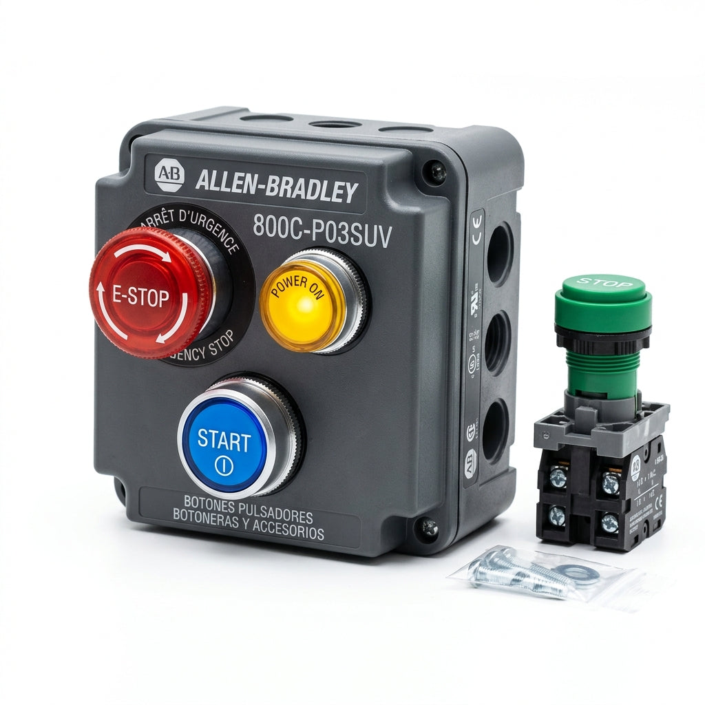 ALLEN-BRADLEY 800C-P03SUV BOTONES PULSADORES BOTONERAS Y ACCESORIOS