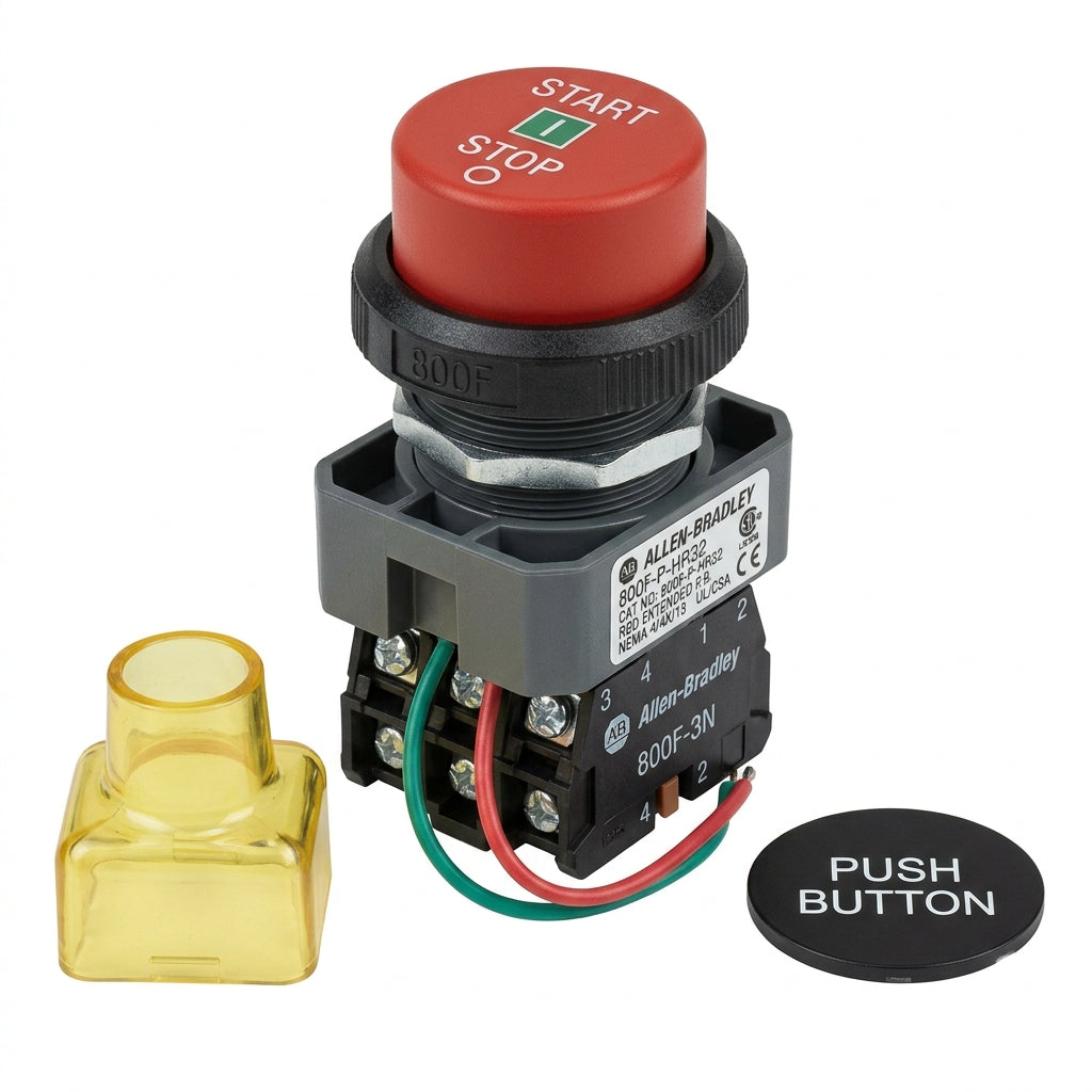 ALLEN-BRADLEY 800F-P-HR32 BOTONES PULSADORES BOTONERAS Y ACCESORIOS