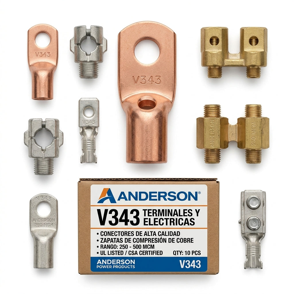 ANDERSON V343 TERMINALES Y ZAPATAS ELECTRICAS