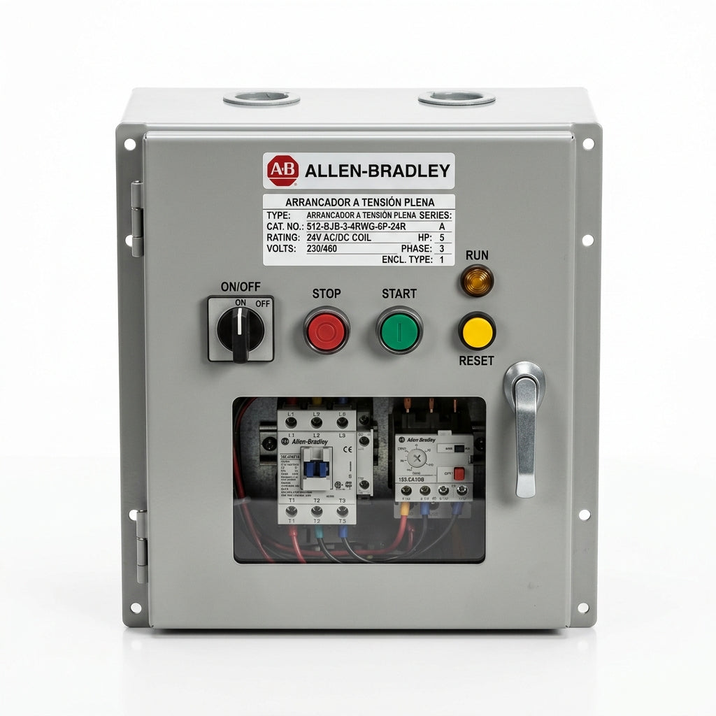 ALLEN-BRADLEY 512-BJB-3-4RWG-6P-24R ARRANCADORES A TENSION PLENA