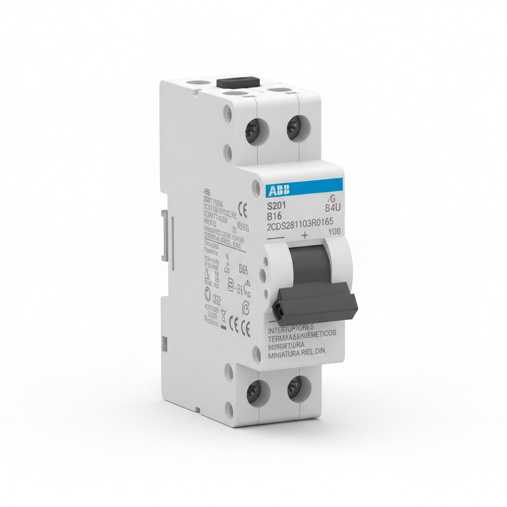 ABB 2CDS281103R0165 INTERRUPTORES TERMOMAGNETICOS MINIATURA RIEL DIN