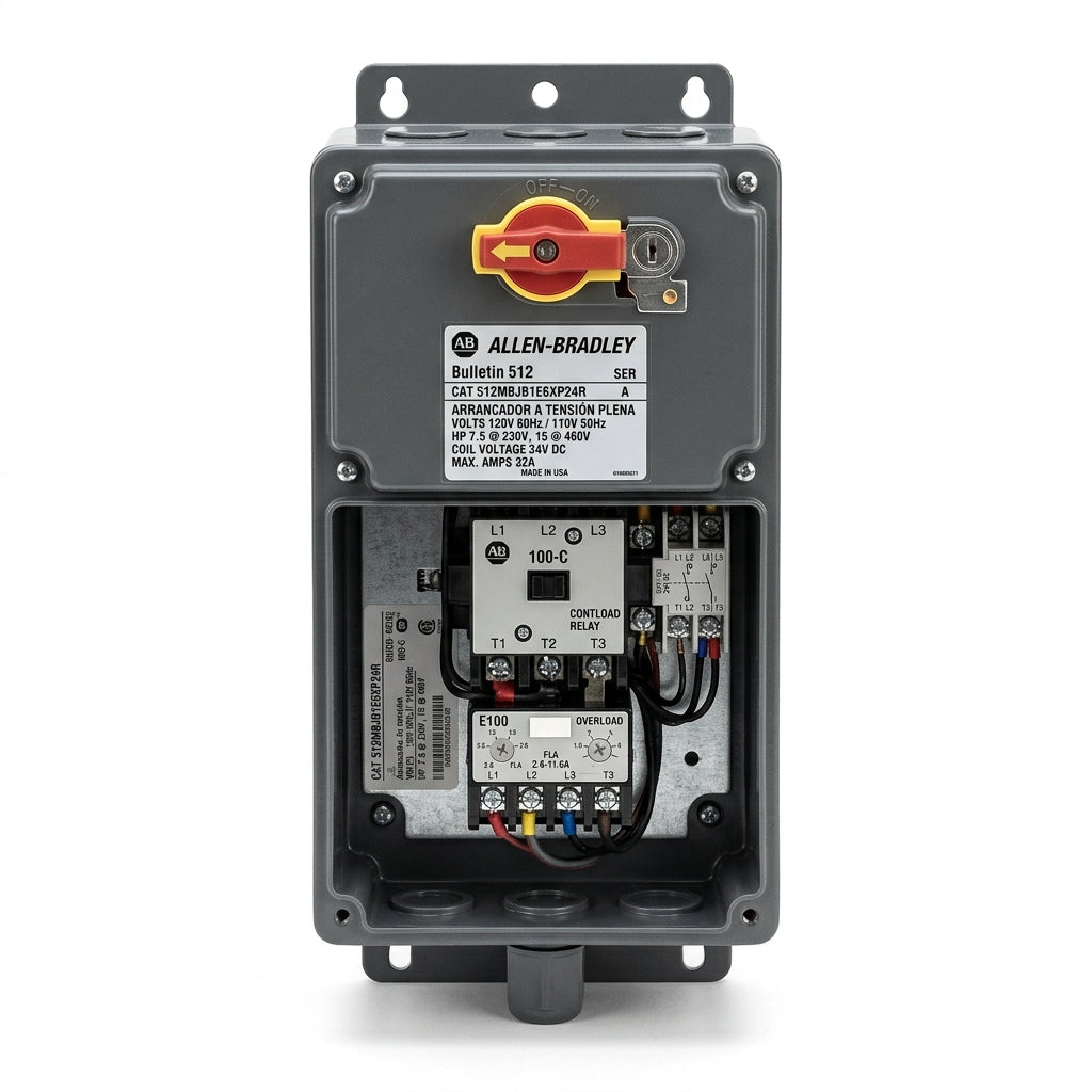 ALLEN-BRADLEY 512MBJB1E6XP24R ARRANCADORES A TENSION PLENA