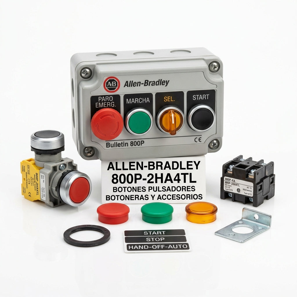 ALLEN-BRADLEY 800P-2HA4TL BOTONES PULSADORES BOTONERAS Y ACCESORIOS