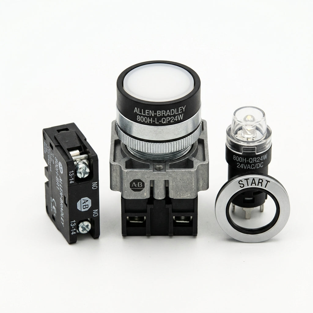 ALLEN-BRADLEY 800H-L-QP24W BOTONES PULSADORES BOTONERAS Y ACCESORIOS