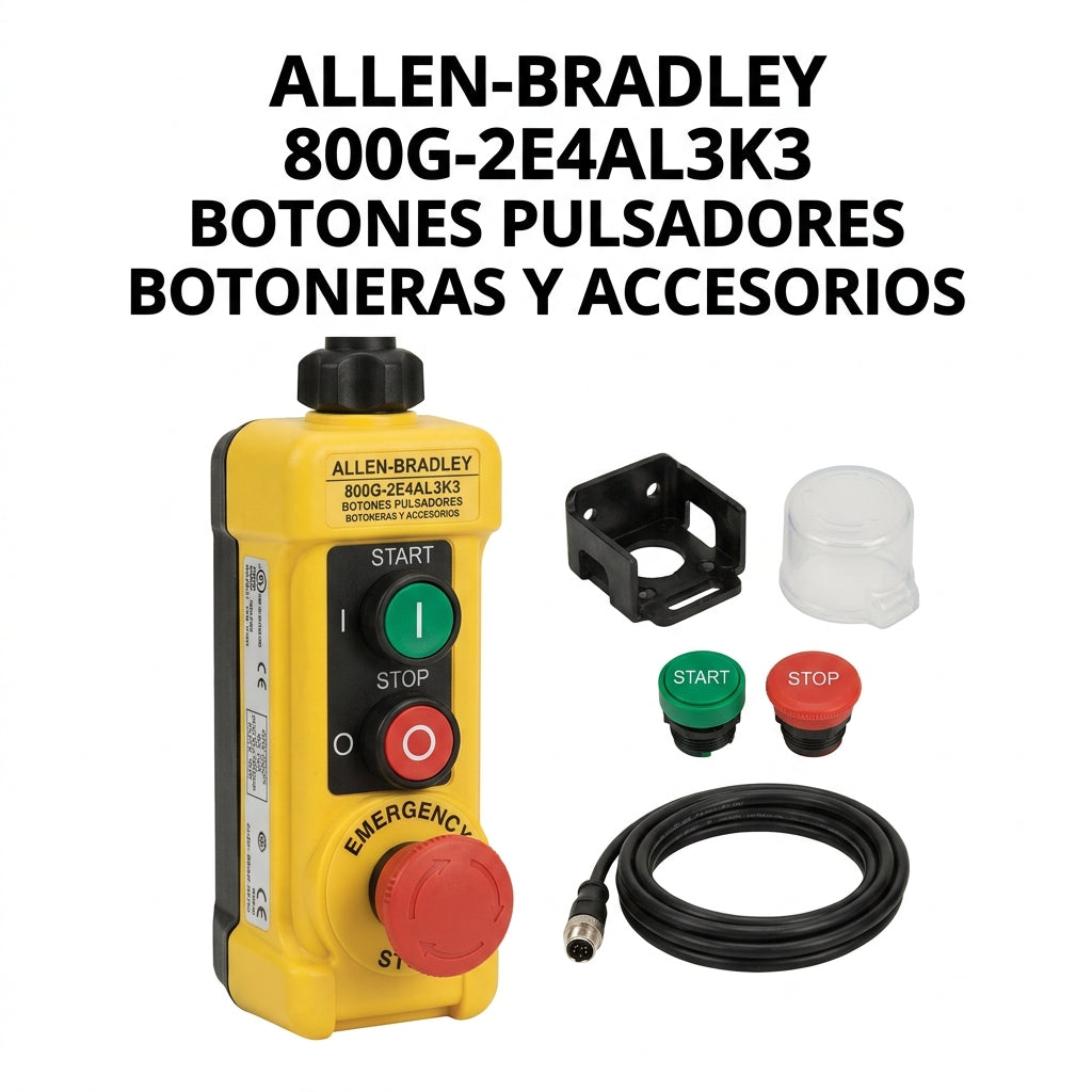 ALLEN-BRADLEY 800G-2E4AL3K3 BOTONES PULSADORES BOTONERAS Y ACCESORIOS