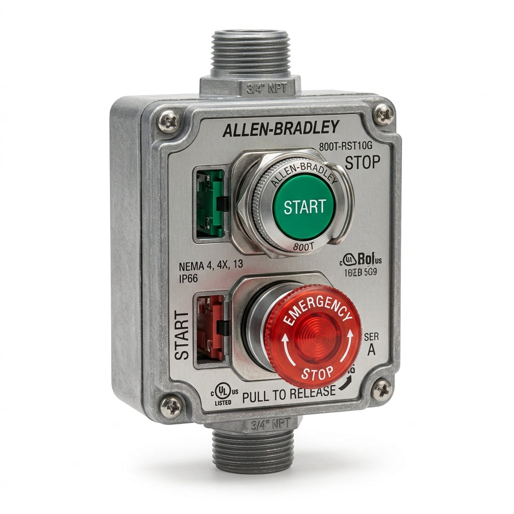 ALLEN-BRADLEY 800T-RST10G BOTONES PULSADORES BOTONERAS Y ACCESORIOS