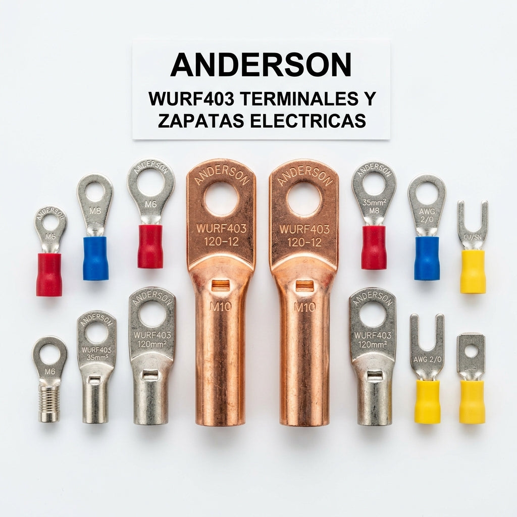 ANDERSON WURF403 TERMINALES Y ZAPATAS ELECTRICAS