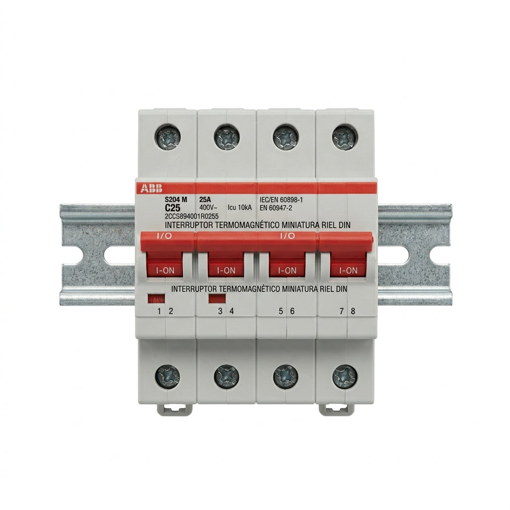 ABB 2CCS894001R0255 INTERRUPTORES TERMOMAGNETICOS MINIATURA RIEL DIN