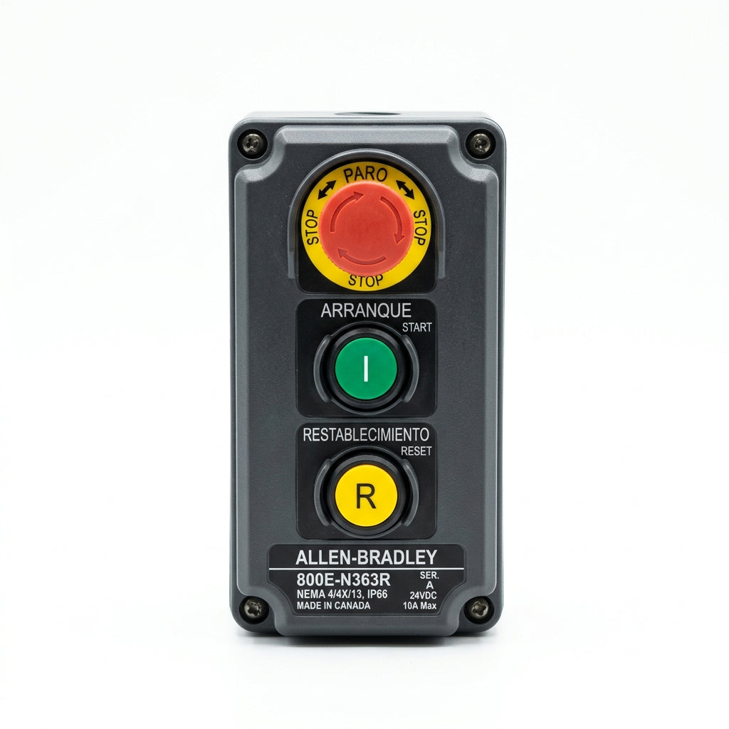 ALLEN-BRADLEY 800E-N363R BOTONES PULSADORES BOTONERAS