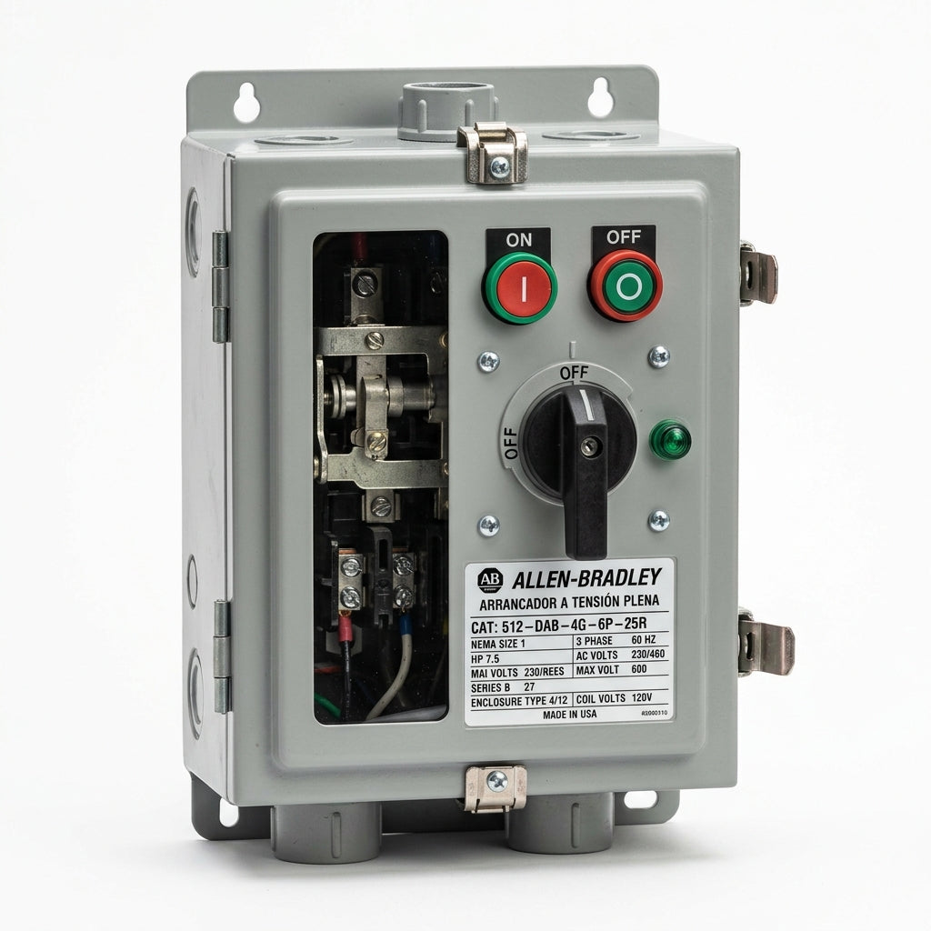ALLEN-BRADLEY 512-DAB-4G-6P-25R ARRANCADORES A TENSION PLENA