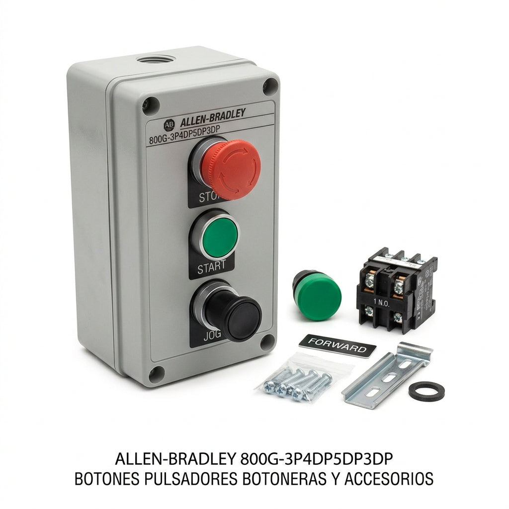 ALLEN-BRADLEY 800G-3P4DP5DP3DP BOTONES PULSADORES BOTONERAS Y ACCESORIOS