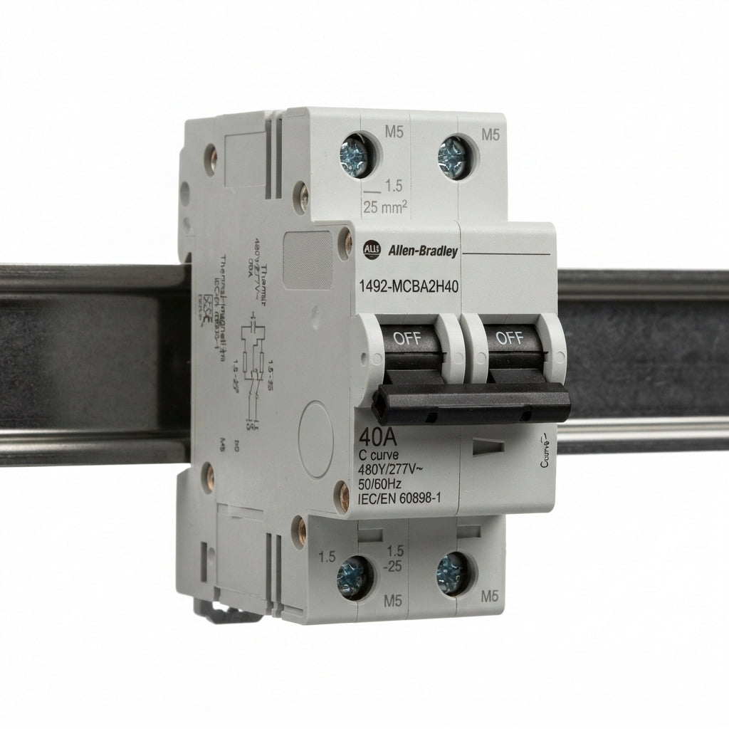 ALLEN-BRADLEY 1492MCBA2H40 INTERRUPTORES TERMOMAGNETICOS MINIATURA RIEL DIN