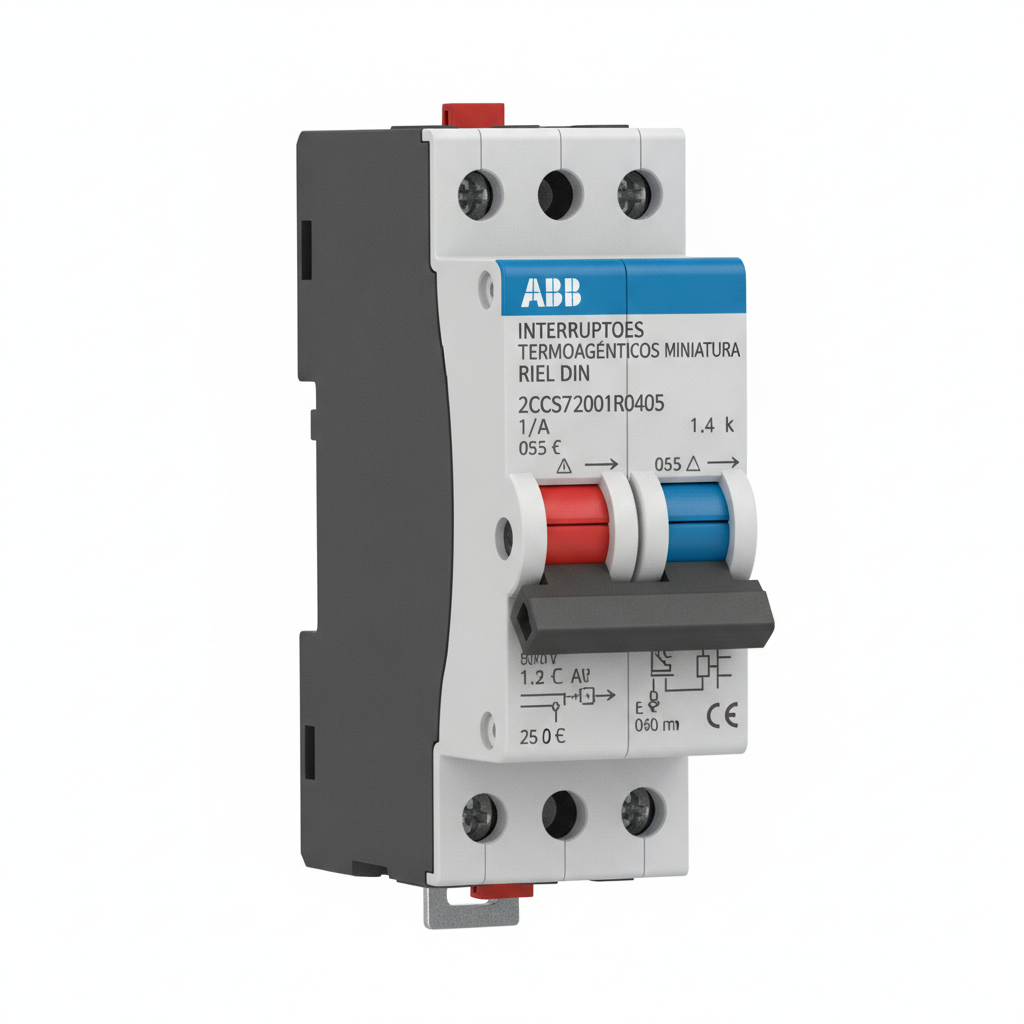 ABB 2CCS572001R0405 INTERRUPTORES TERMOMAGNETICOS MINIATURA RIEL DIN