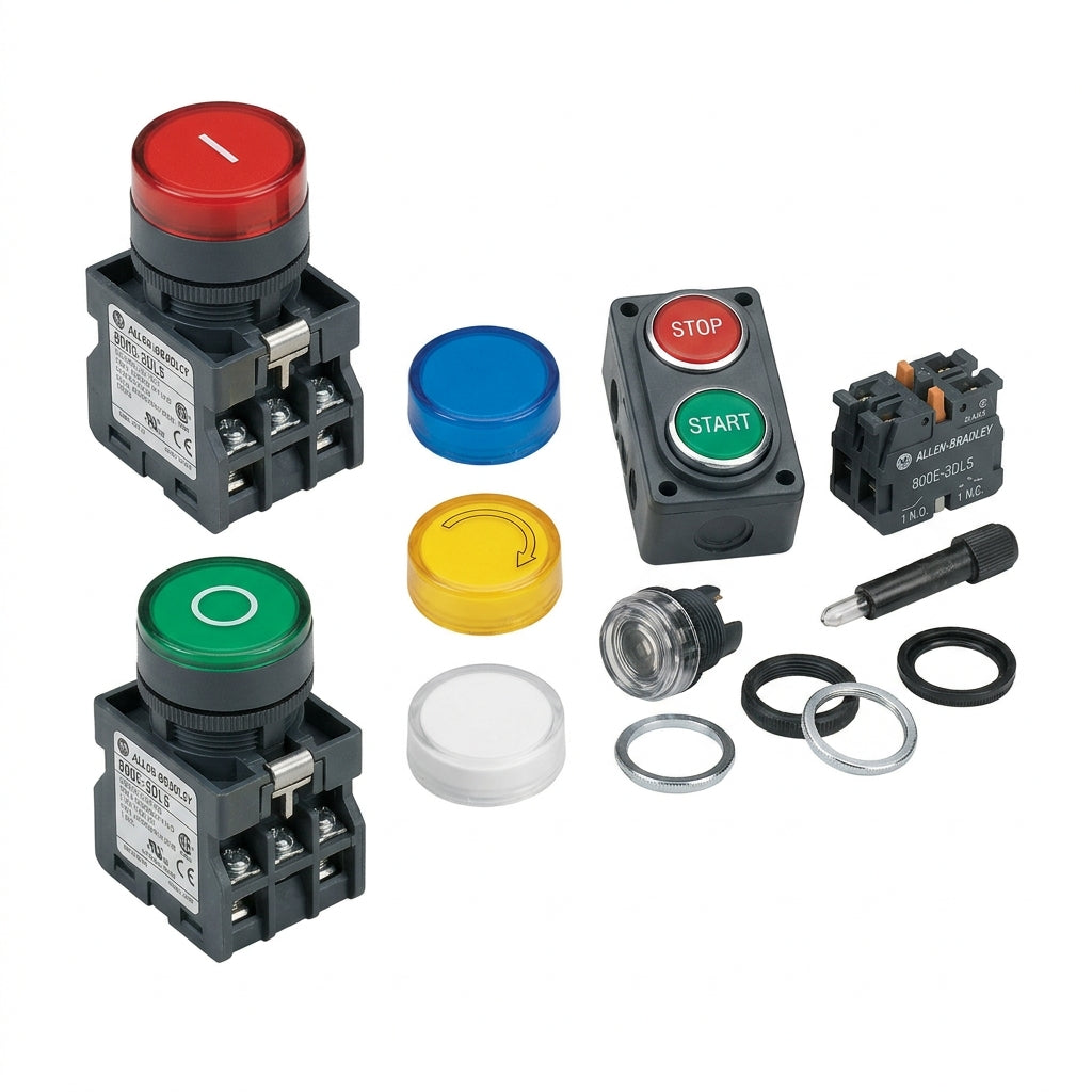 ALLEN-BRADLEY 800E-3DL5 BOTONES PULSADORES BOTONERAS Y ACCESORIOS