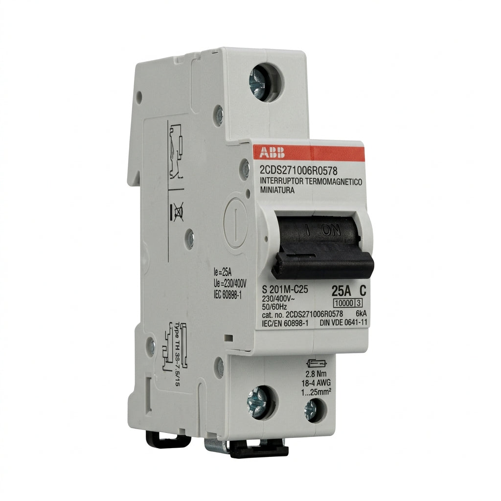 ABB 2CDS271006R0578 INTERRUPTORES TERMOMAGNETICOS MINIATURA RIEL DIN