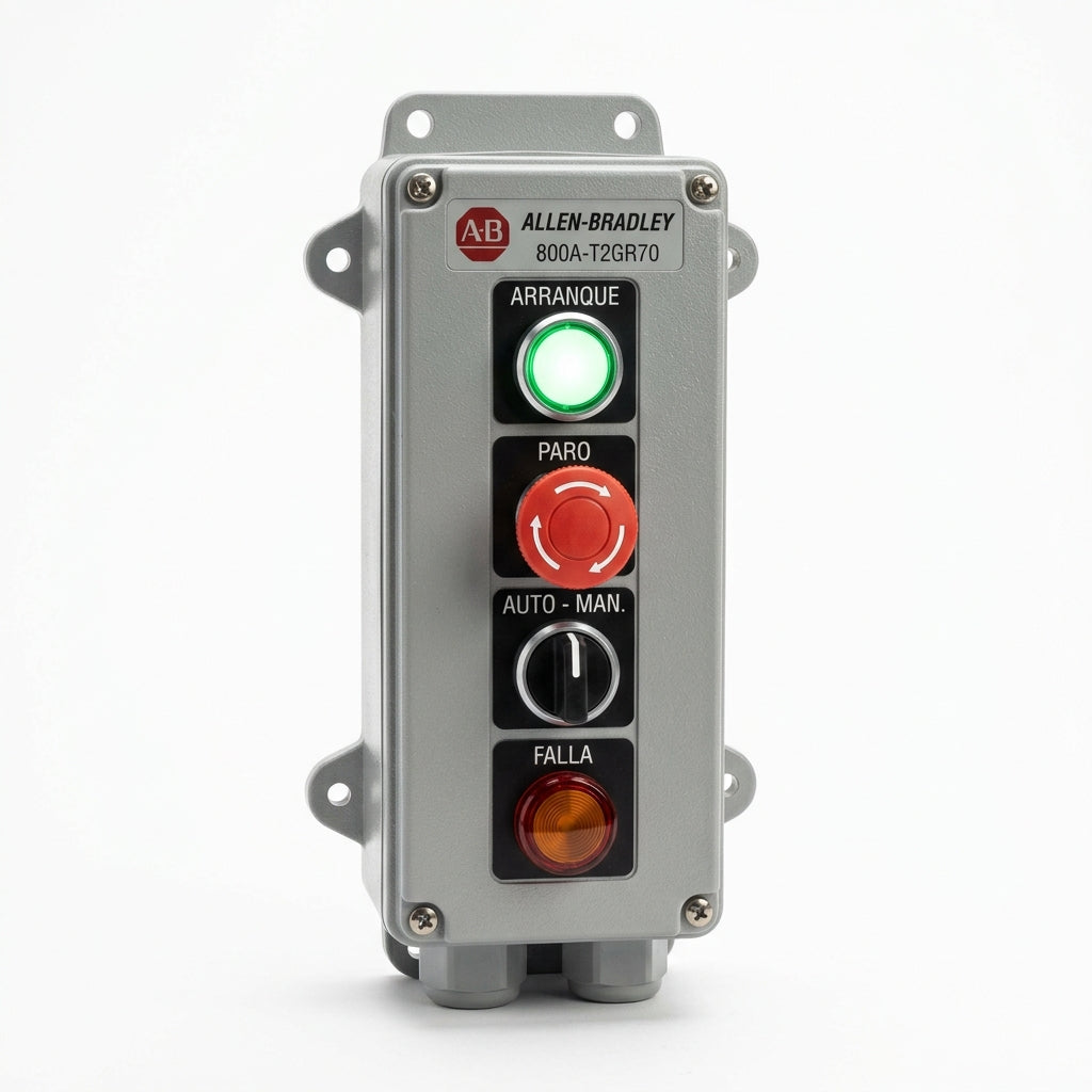 ALLEN-BRADLEY 800A-T2GR70 BOTONES PULSADORES BOTONERAS Y ACCESORIOS