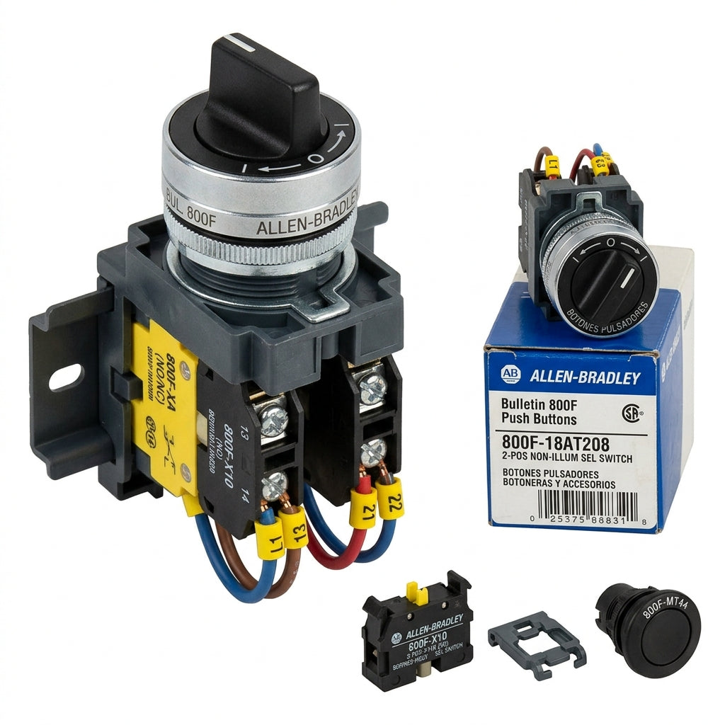 ALLEN-BRADLEY 800F-18AT208 BOTONES PULSADORES BOTONERAS Y ACCESORIOS