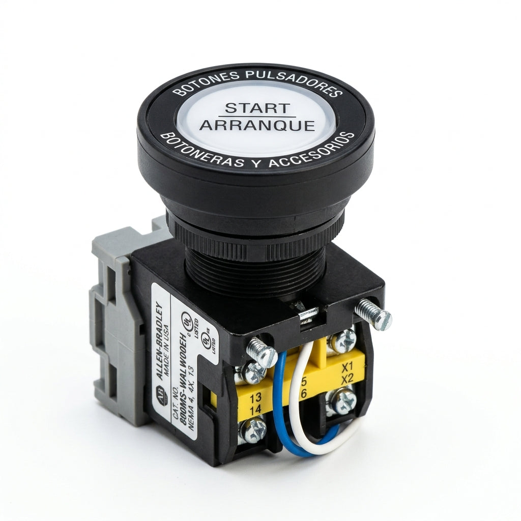 ALLEN-BRADLEY 800MS-WALW00EH BOTONES PULSADORES BOTONERAS Y ACCESORIOS