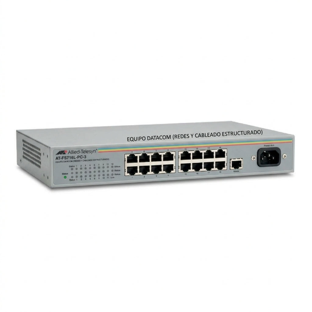 ALLIED-TELESYN AT-FS716L-PC-3 EQUIPO DATACOM (REDES Y CABLEADO ESTRUCTURADO)