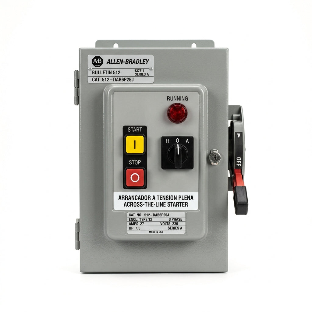 ALLEN-BRADLEY 512-DAB6P25J ARRANCADORES A TENSION PLENA