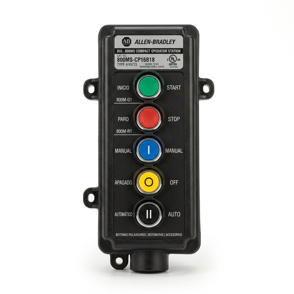 ALLEN-BRADLEY 800MS-CP16B18 BOTONES PULSADORES BOTONERAS Y ACCESORIOS