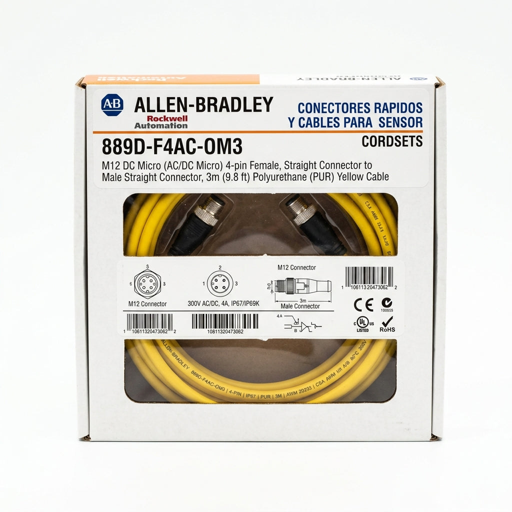 ALLEN-BRADLEY 889D-F4AC-OM3 CONECTORES RAPIDOS Y CABLES PARA SENSOR (CORDSETS)