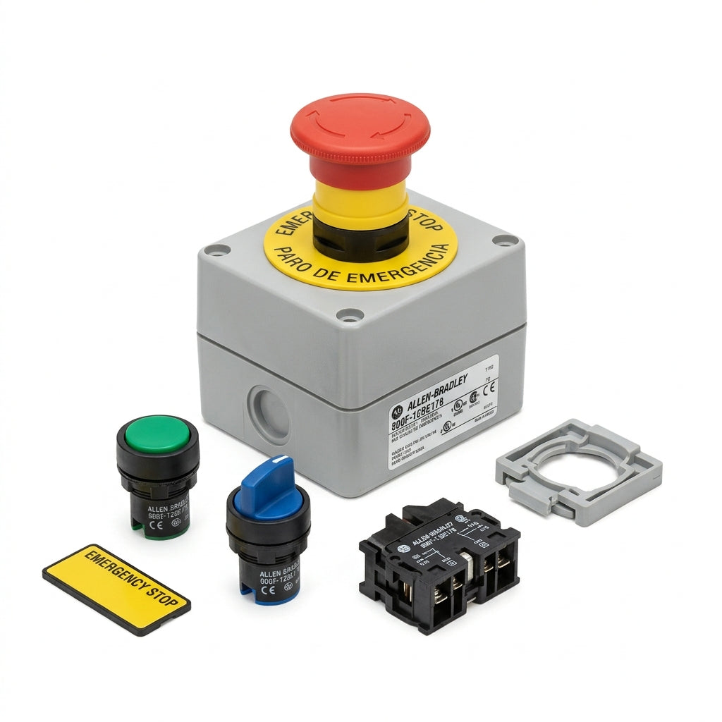 ALLEN-BRADLEY 800F-12BE178 BOTONES PULSADORES BOTONERAS Y ACCESORIOS