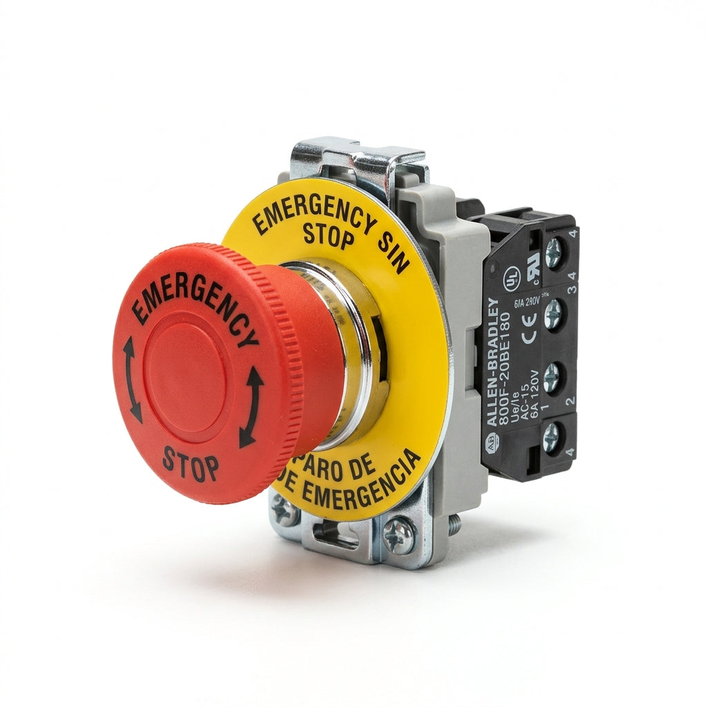 ALLEN-BRADLEY 800F-20BE180 BOTONES PULSADORES BOTONERAS Y ACCESORIOS